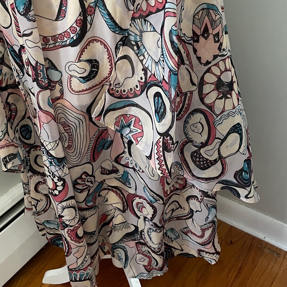 Tasha Polizzi Elegant Paisley Print Skirt, - Picture 3 of 7